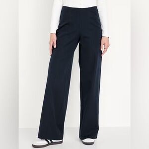 NWT! Navy High-Waisted Pull-On Pixie Super Wide-Leg Pants - Multiple 🤎
